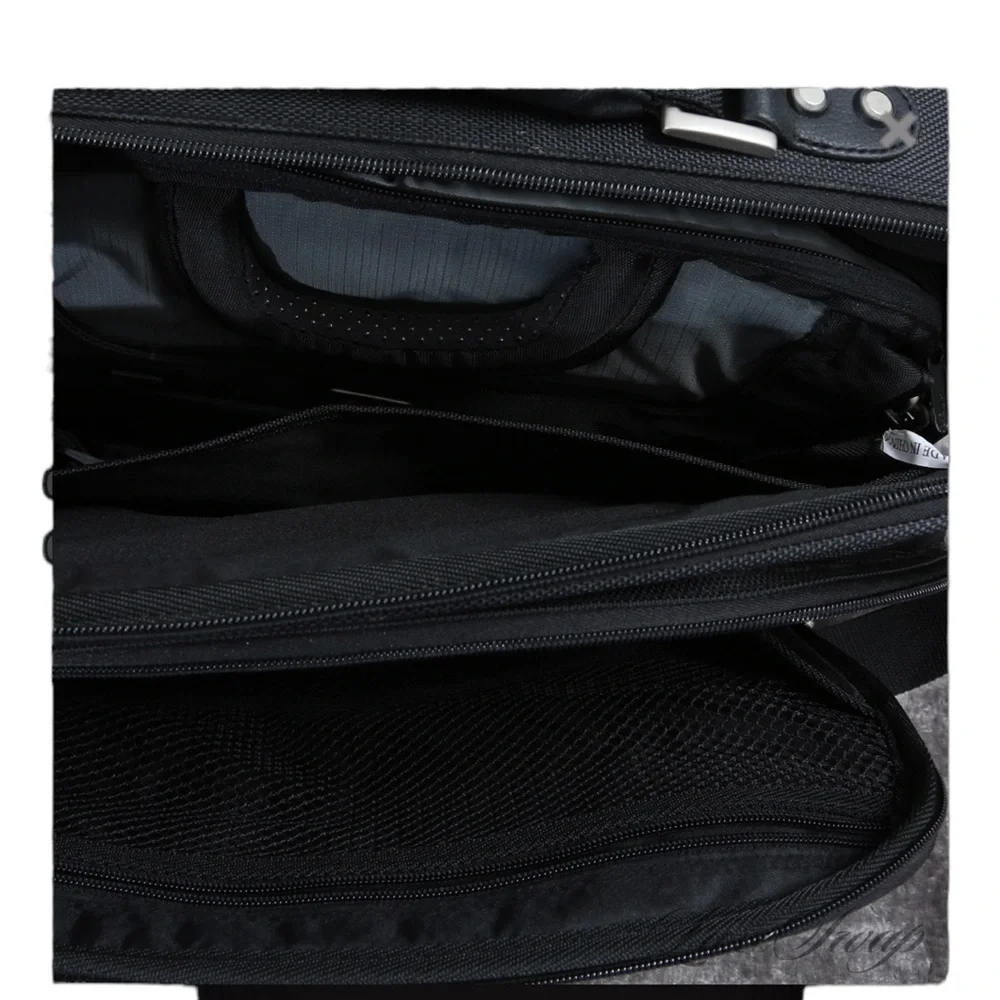 NWOT Dell Black Ballistic Microfiber Multi compartment Hard Shell Computer Bag